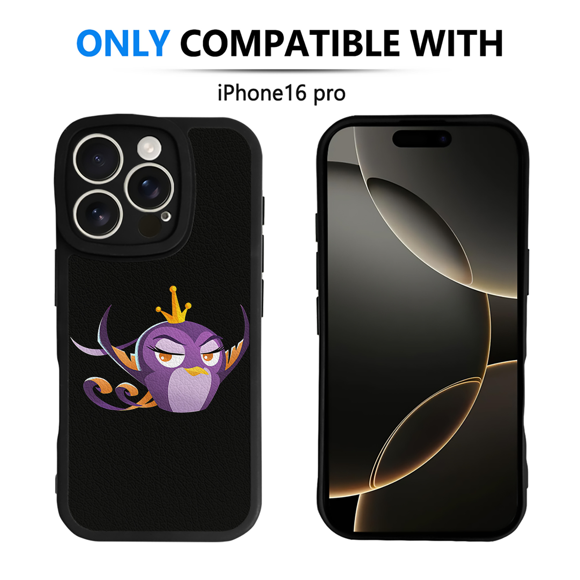 （画像用） Angry Birds アングリーバード 【iPhone 16シリーズ対応】シリコンスマホケース（レザー調） 材質：シリコン